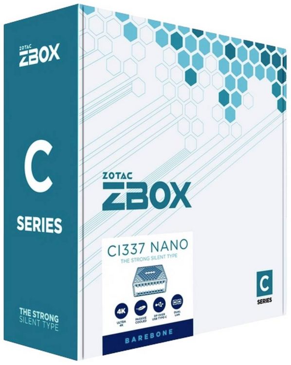 Produktbild: Zotac Barebone ZBOX CI337 NANO Intel&reg; N N100 3.4 GHz Intel UHD Graphics ZBOX-CI337NANO-BE