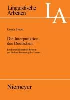 Produktbild: Die Interpunktion des Deutschen