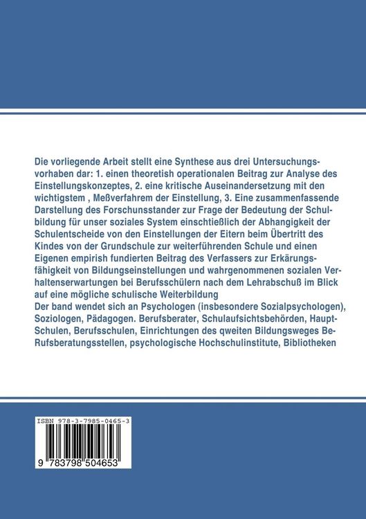 Produktbild: Einstellung und Verhaltensabsicht