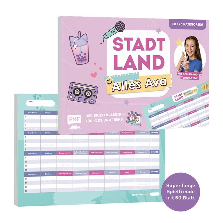 Stadt, Land, Alles Ava - Der Spieleklassiker für Kids und Teens