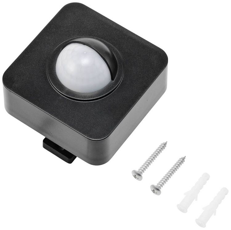 Produktbild: Sygonix SY-5046552 Aufputz PIR-Bewegungsmelder 120&deg; Schwarz IP65