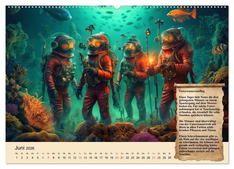 Produktbild: Reise unter dem Meer (hochwertiger Premium Wandkalender 2026 DIN A2 quer), Kunstdruck in Hochglanz