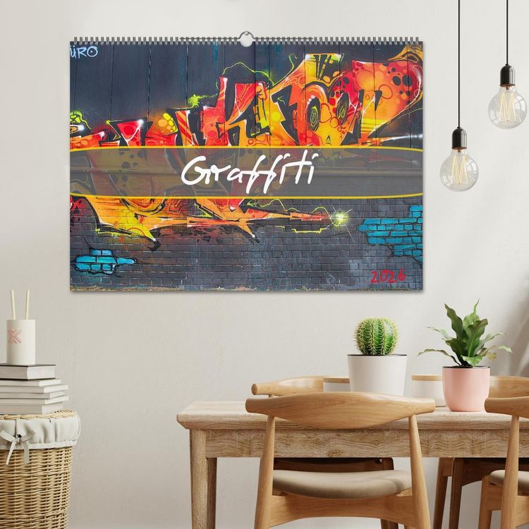 Produktbild: Graffiti (Wandkalender 2026 DIN A2 quer), CALVENDO Monatskalender