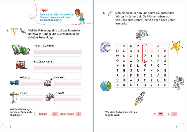 Produktbild: Lesel&ouml;wen Lernhilfen - Rechtschreib-Spiele - 1. Klasse