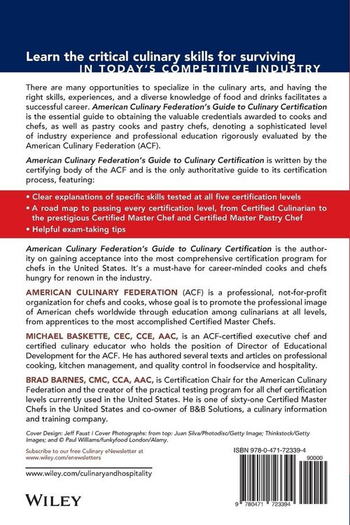 Produktbild: The American Culinary Federation's Guide to Culinary Certification