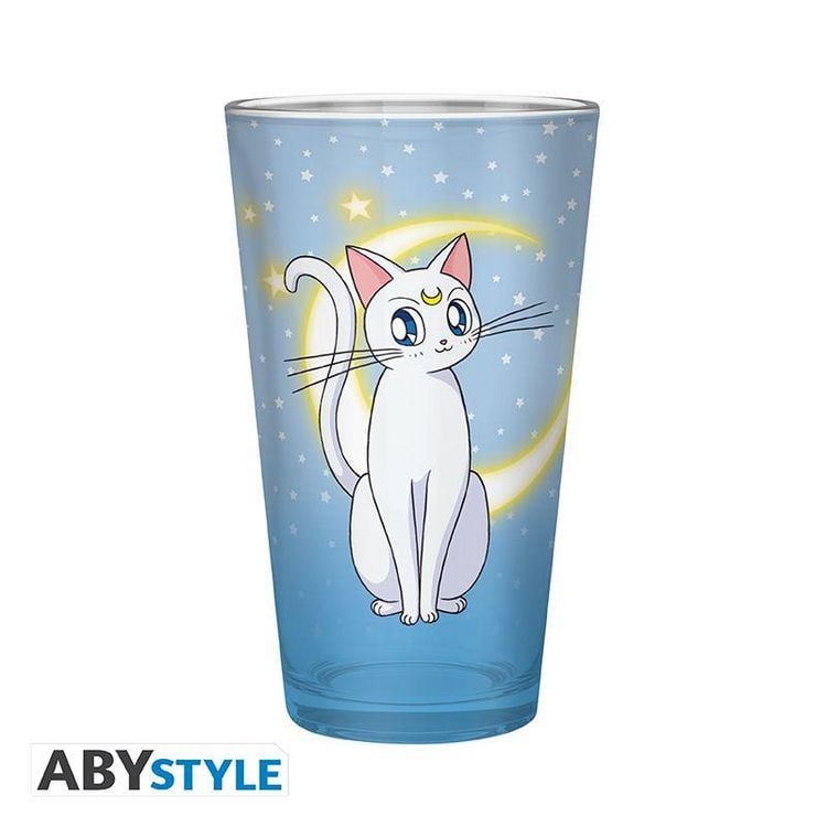 Produktbild: SAILOR MOON - Large Glass - 400ml - Luna & Artemis