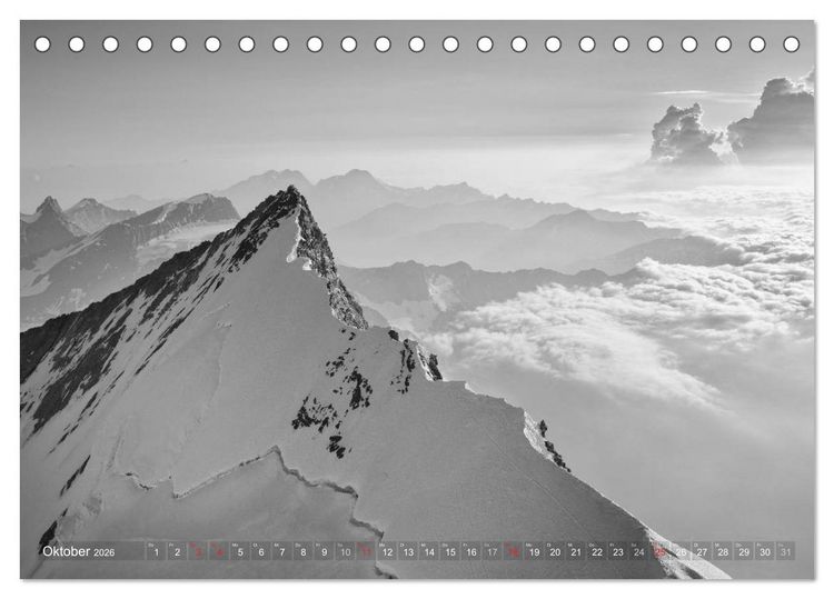 Produktbild: Bergsucht 2026 (Tischkalender 2026 DIN A5 quer), CALVENDO Monatskalender