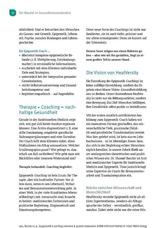 Produktbild: Epigenetik-Coaching erlernen & gezielt anwenden
