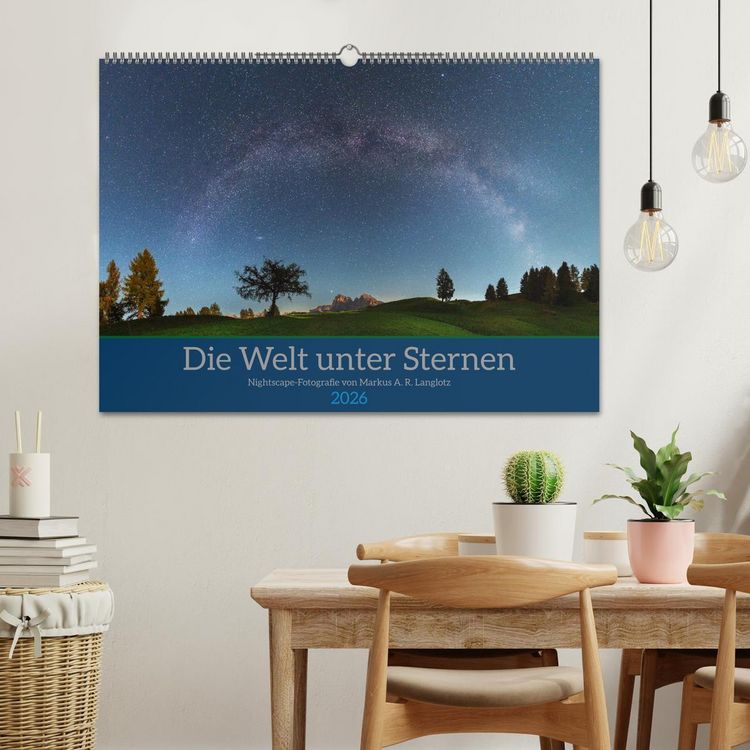 Produktbild: Welt unter Sternen (Wandkalender 2026 DIN A2 quer), CALVENDO Monatskalender
