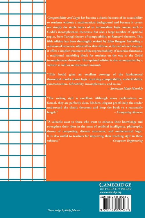 Produktbild: Computability and Logic