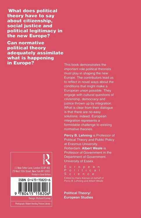 Produktbild: Citizenship, Democracy and Justice in the New Europe