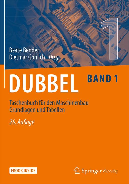 Produktbild: Dubbel Taschenbuch f&uuml;r den Maschinenbau 1: Grundlagen und Tabellen