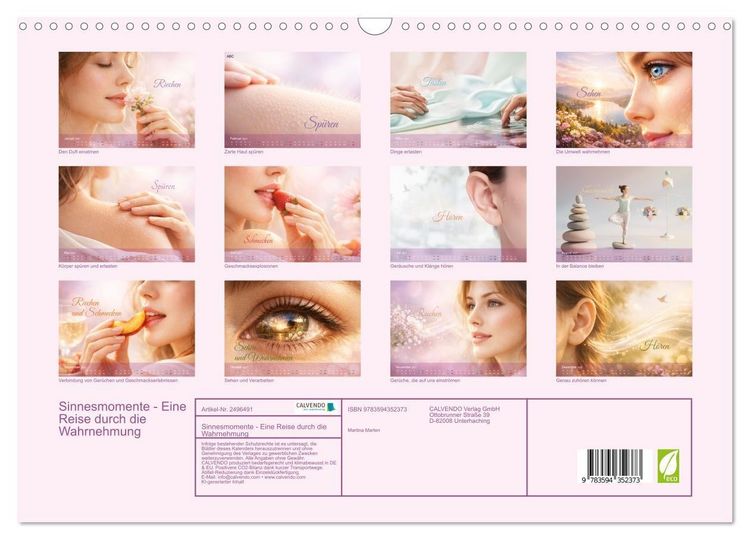 Produktbild: Sinnesmomente - Eine Reise durch die Wahrnehmung (Wandkalender 2027 DIN A3 quer), CALVENDO Monatskalender