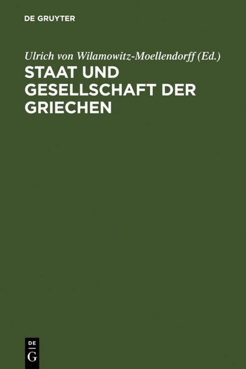 Produktbild: Staat und Gesellschaft der Griechen
