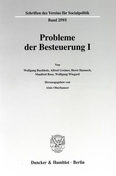 Produktbild: Probleme der Besteuerung I.