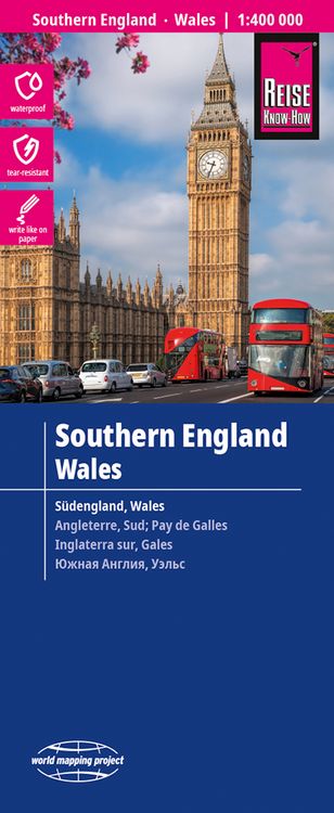 Produktbild: Reise Know-How Landkarte S&uuml;dengland, Wales | Southern England, Wales (1:400.000)