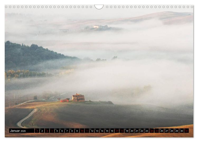 Produktbild: Toskana - Inseln im Nebel (Wandkalender 2026 DIN A3 quer), CALVENDO Monatskalender