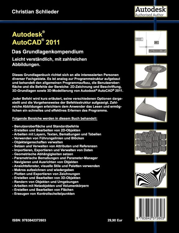 Produktbild: Autodesk AutoCAD 2011 - Das Grundlagenkompendium