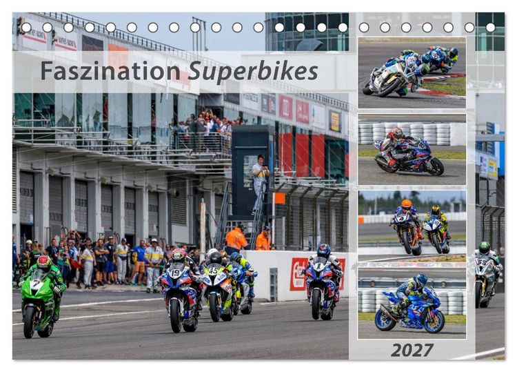Produktbild: Faszination Superbikes (Tischkalender 2027 DIN A5 quer), CALVENDO Monatskalender