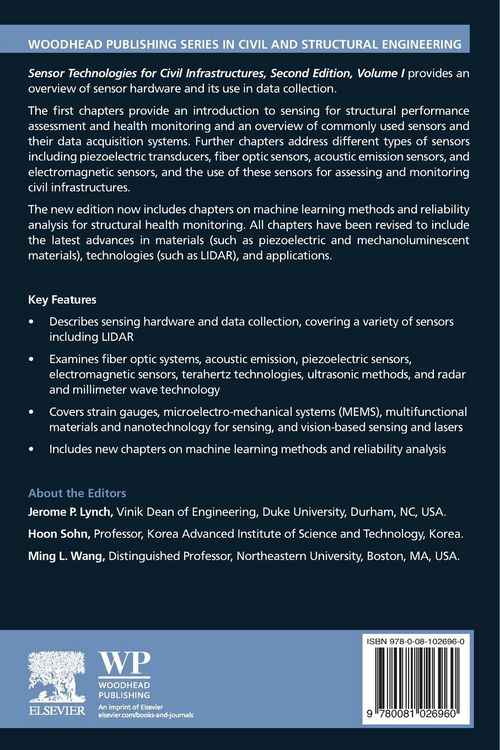 Produktbild: Sensor Technologies for Civil Infrastructures