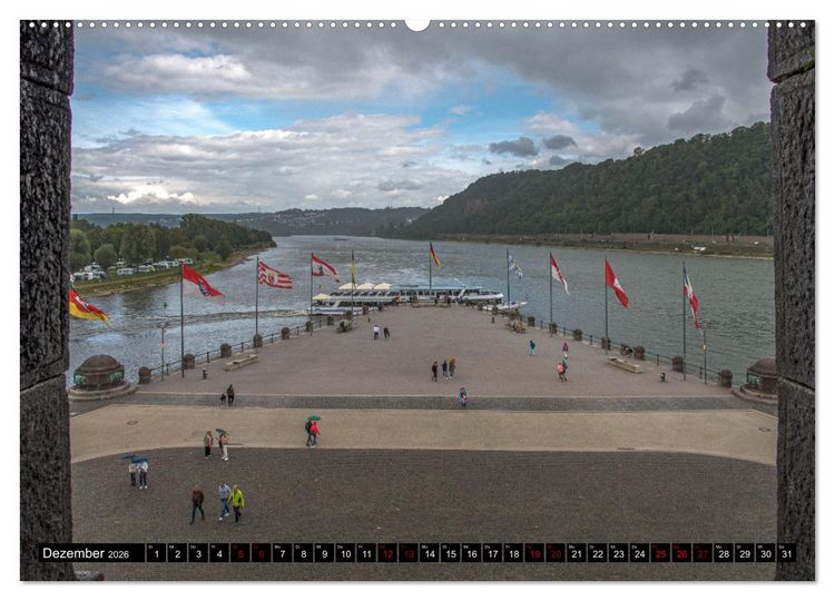 Produktbild: Die Mosel zwischen Bremm und Koblenz (hochwertiger Premium Wandkalender 2026 DIN A2 quer), Kunstdruck in Hochglanz