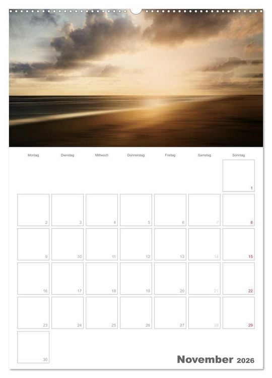 Produktbild: D&auml;nemarks Westk&uuml;ste (Wandkalender 2026 DIN A2 hoch), CALVENDO Monatskalender