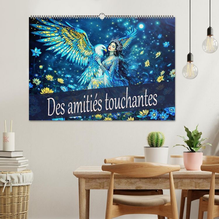Produktbild: Des amiti&eacute;s touchantes (Calendrier mural 2026 DIN A2 vertical), CALVENDO calendrier mensuel
