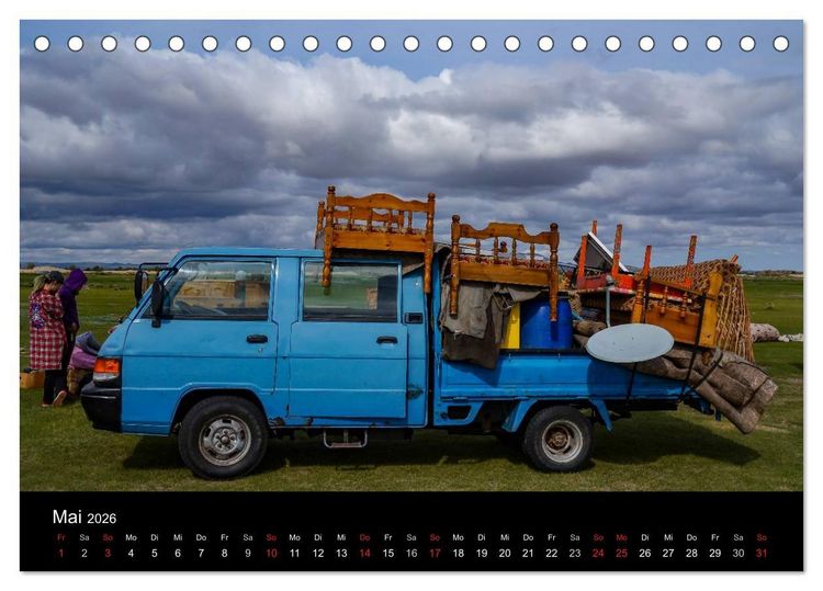 Produktbild: Mongolei - Zwischen Mittelalter und Moderne (Tischkalender 2026 DIN A5 quer), CALVENDO Monatskalender