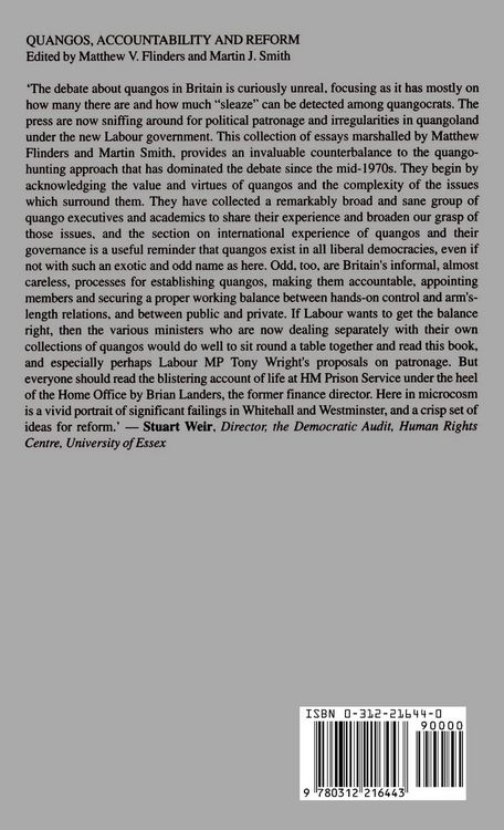 Produktbild: Quangos, Accountability and Reform