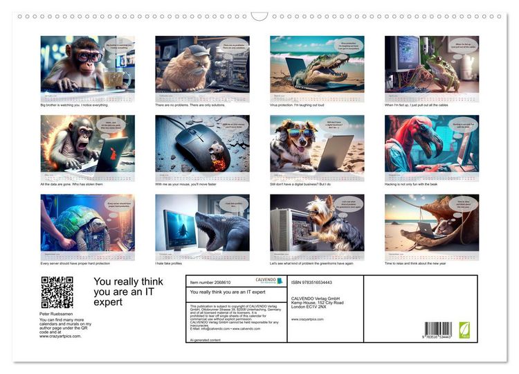 Produktbild: You really think you are an IT expert (Wall Calendar 2026 DIN A2 landscape), CALVENDO 12 Month Wall Calendar