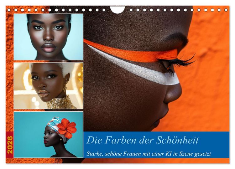 Produktbild: Die Farben der Sch&ouml;nheit (Wandkalender 2026 DIN A4 quer), CALVENDO Monatskalender