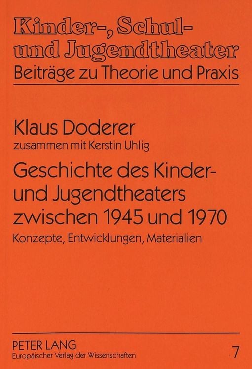 Produktbild: Geschichte des Kinder- und Jugendtheaters zwischen 1945 und 1970