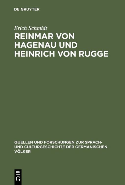 Produktbild: Reinmar von Hagenau und Heinrich von Rugge
