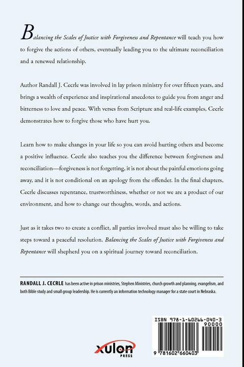 Produktbild: BALANCING THE SCALES OF JUSTICE With Forgiveness and Repentance