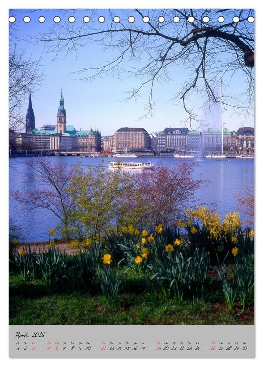 Produktbild: Hamburg - Eine Stadt mit vielen Gesichtern (Tischkalender 2026 DIN A5 hoch), CALVENDO Monatskalender
