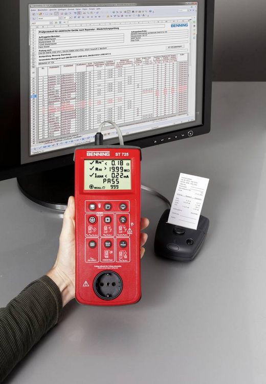 Produktbild: Benning ST 725 Ger&auml;tetester VDE-Norm 0701-0702
