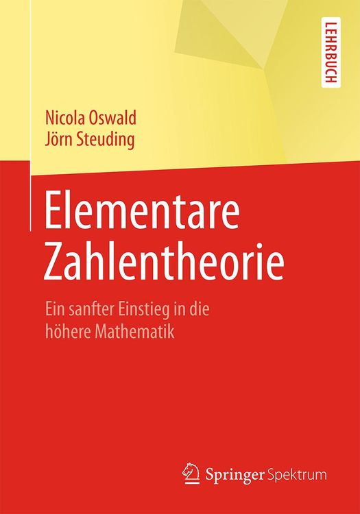 Bild vom Artikel Elementare Zahlentheorie vom Autor Nicola Oswald