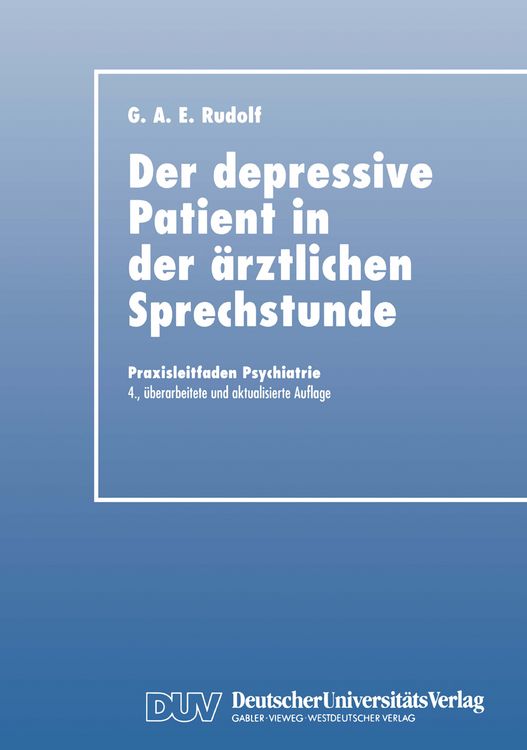Produktbild: Der Depressive Patient in der &Auml;rztlichen Sprechstunde