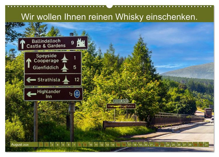 Produktbild: Witzige Whisky-Werbeslogans (Wandkalender 2026 DIN A2 quer), CALVENDO Monatskalender