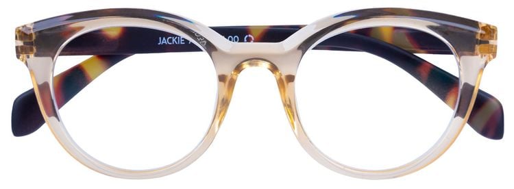 Produktbild: Lesebrille JACKIE, beige transparent, +3.00 dpt mit Etui