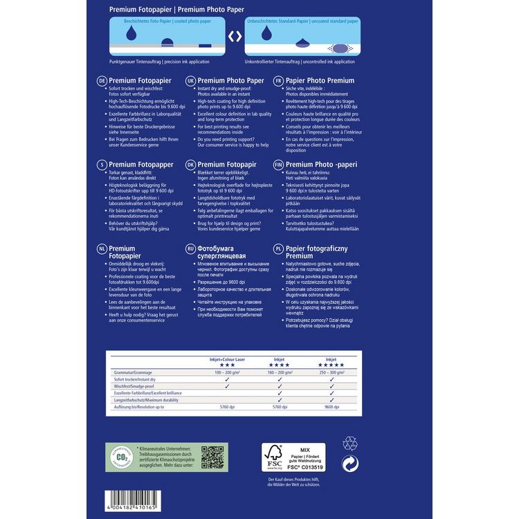 Produktbild: AVERY Zweckform Fotopapier Premium 250g/m&sup2; DIN A4 20 Blatt