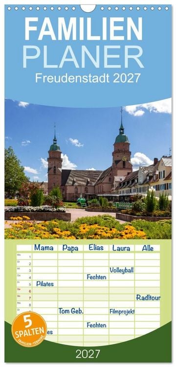 Produktbild: Familienplaner 2027 - Freudenstadt 2027 mit 5 Spalten (Wandkalender, 21 x 45 cm) CALVENDO