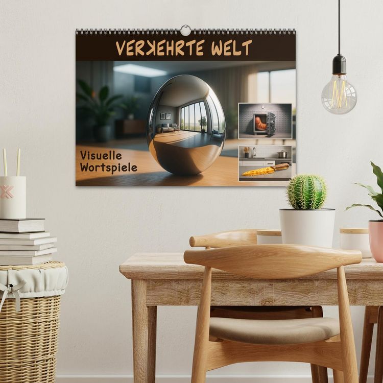 Produktbild: Verkehrte Welt - Bilderr&auml;tsel (Wandkalender 2026 DIN A3 quer), CALVENDO Monatskalender