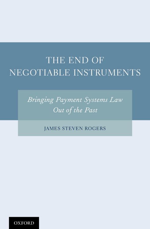Produktbild: The End of Negotiable Instruments