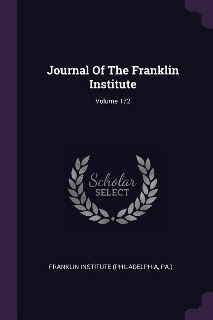 Produktbild: Journal Of The Franklin Institute; Volume 172