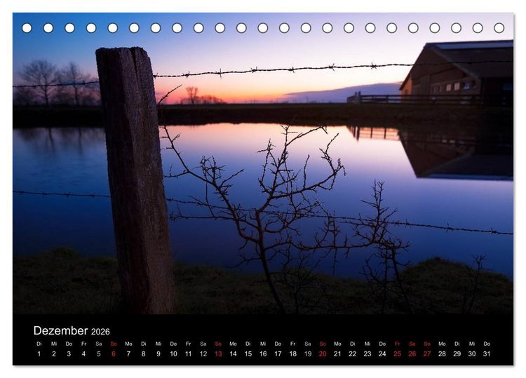 Produktbild: (Ost)Friesische Landschaften (Tischkalender 2026 DIN A5 quer), CALVENDO Monatskalender