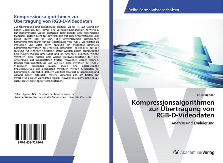 Produktbild: Kompressionsalgorithmen zur &Uuml;bertragung von RGB-D-Videodaten
