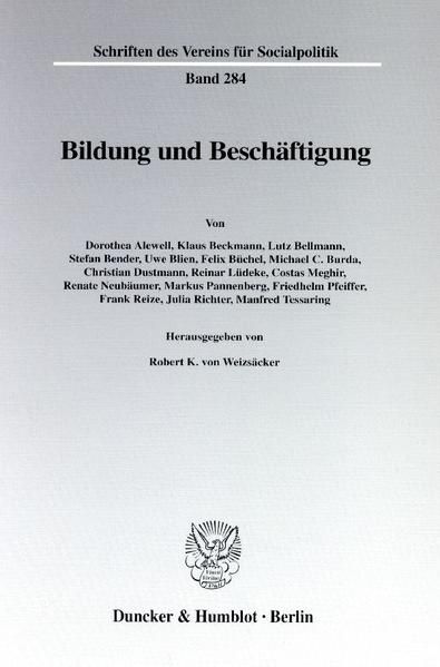 Produktbild: Bildung und Besch&auml;ftigung.