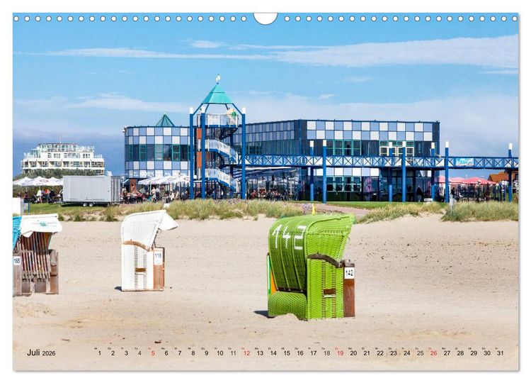 Produktbild: Norddeich Spaziergang vom Hafen bis zum Strand (Wandkalender 2026 DIN A3 quer), CALVENDO Monatskalender