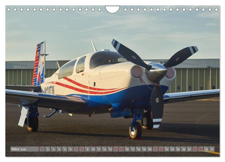 Produktbild: Flugzeuge und Hubschrauber im Portr&auml;t (Wandkalender 2026 DIN A4 quer), CALVENDO Monatskalender
